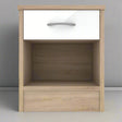 Heartlands Furniture Bedside Table Bardalona Bedside White Gloss