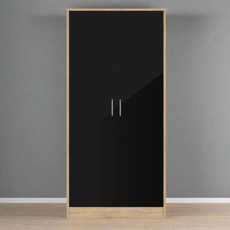 Heartlands Furniture Wardrobe Bardalona Wardrobe Black Gloss