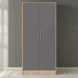 Heartlands Furniture Wardrobe Bardalona Wardrobe Grey Gloss