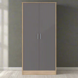 Heartlands Furniture Wardrobe Bardalona Wardrobe Grey Gloss