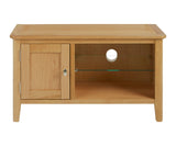 Global Home Furniture TV Media Stand Bath Oak Small Media Stand