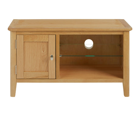 Global Home Furniture TV Media Stand Bath Oak Small Media Stand