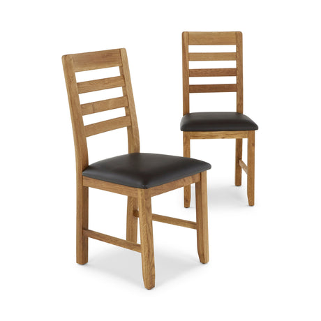 Corndell Dining Table Set Bergen Dining Bundle - 4 Brown Pu Chairs, 1 Dining Bench and Compact Extending Table