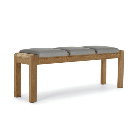 Corndell Dining Table Set Bergen Large Oak Ext Table Dining Bundle, Seats in Victoria Linen Fabric