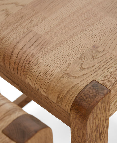 Corndell Coffee Table Set Bergen Oak Coffee Table and Nest of Tables Bundle