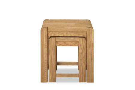 Corndell Coffee Table Set Bergen Oak Coffee Table and Nest of Tables Bundle