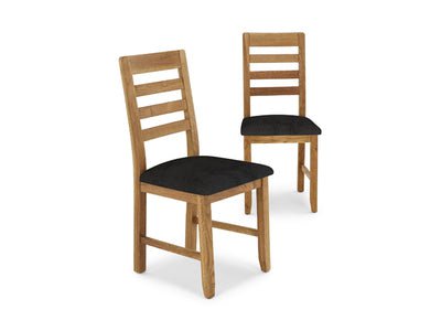 Corndell Dining Set Bergen Oak Dining Table Bundle - Large Ext, 4 chairs in Steel Fabric, Dining Bench with Seat Pads