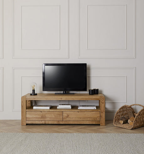 Corndell Bergen Oak Entertainment Unit Bundle