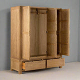 Corndell Bergen Oak Triple Wardrobe Bundle