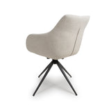 Furniture Link Dining Bench Boden Easy Clean Fabric Carver Chair (Sold in Pairs)