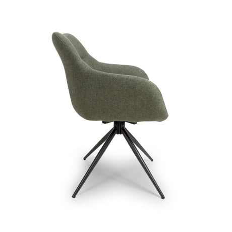 Furniture Link Dining Bench Boden Easy Clean Fabric Carver Chair (Sold in Pairs)