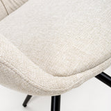 Furniture Link Dining Bench Boden Easy Clean Fabric Carver Chair (Sold in Pairs)