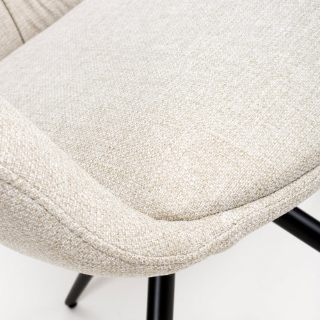 Furniture Link Dining Bench Boden Easy Clean Fabric Carver Chair (Sold in Pairs)
