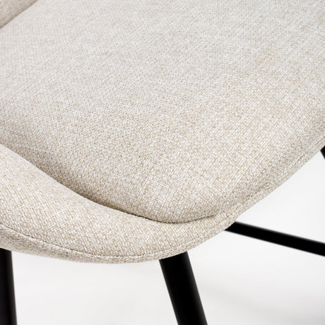 Furniture Link Dining Bench Boden Easy Clean Fabric Counter Chair (Sold in Pairs)