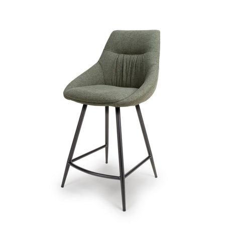 Furniture Link Dining Bench Sage / 2 Chairs Boden Easy Clean Fabric Counter Chair (Sold in Pairs)