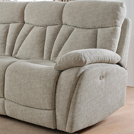 Lebus Sofa Suite Boston Reclining Sofa and Chair in Beige