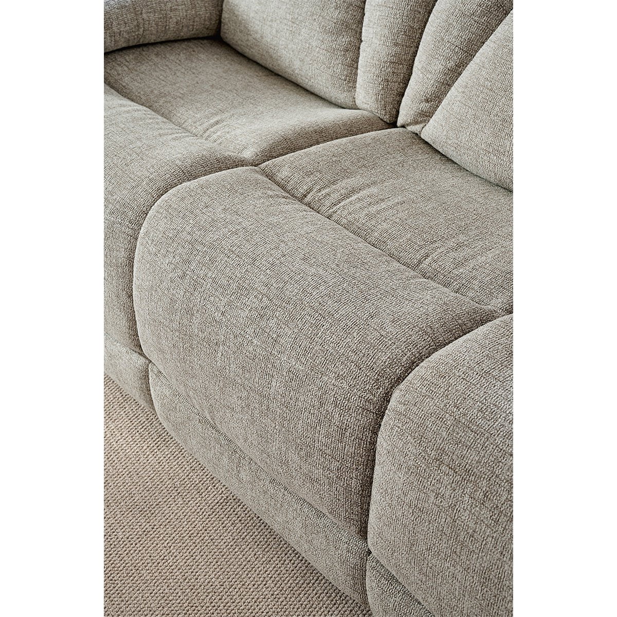 Lebus Sofa Suite Boston Reclining Sofa and Chair in Beige