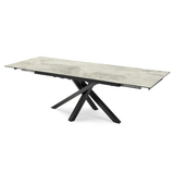 Torelli Dining Table DefaultTitle Brando Gloss Ceramic Auto-Rise Extending Dining Table Grey 160 to 200cm