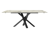 Torelli Dining Table DefaultTitle Brando Gloss Ceramic Pull-Out Extending Dining Table Grey 160 to 240cm