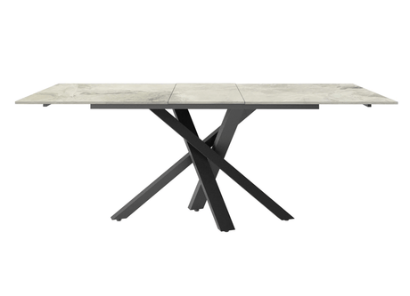 Torelli Dining Table DefaultTitle Brando Gloss Ceramic Pull-Out Extending Dining Table Grey 160 to 240cm