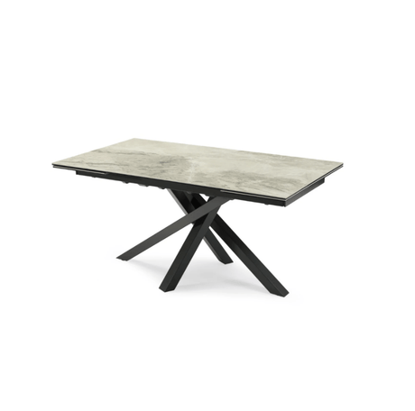 Torelli Dining Table DefaultTitle Brando Gloss Ceramic Pull-Out Extending Dining Table Grey 160 to 240cm