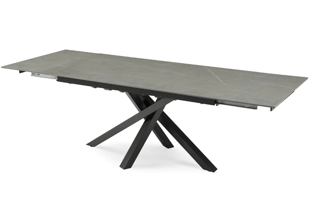 Torelli Dining Table DefaultTitle Brando Matt Ceramic Pull-Out Extending Dining Table Grey 160 to 240cm