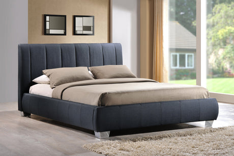 Time Living Bed Frame Double 135cm / Grey Braunston Fabric Bed Frame
