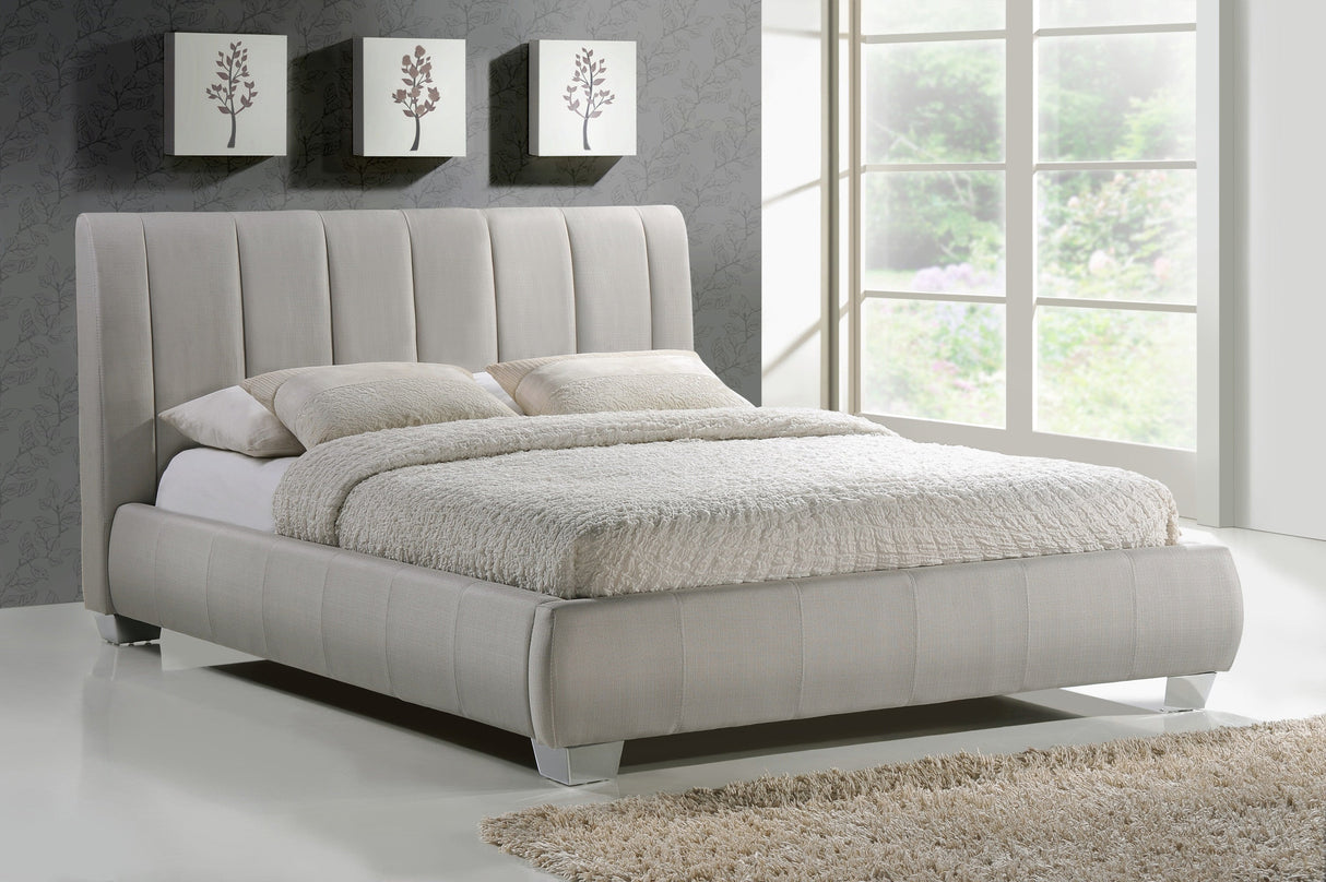 Time Living Bed Frame Double 135cm / Sand Braunston Fabric Bed Frame