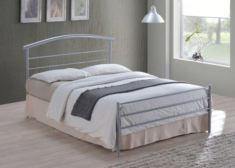Time Living Bed Frame Brennington Silver Metal Bed Frame