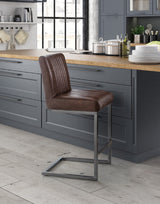 Julian Bowen Bar Stools Brooklyn Barstools - Brown - Sold in pairs
