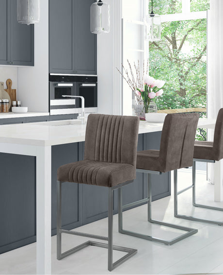 Julian Bowen Bar Stools Brooklyn Barstools - Charcoal Grey - Sold in pairs