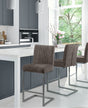 Julian Bowen Bar Stools Brooklyn Barstools - Charcoal Grey - Sold in pairs