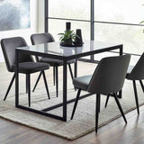 Julian Bowen Dining Chairs Burgess Dining Chairs - Grey - Sold in pairs