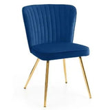 Julian Bowen Dining Chairs Cannes Dining Chairs - Blue - Sold in pairs