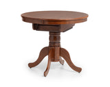 Julian Bowen Dining Tables Canterbury Round To Oval Extending Table - Mahogany