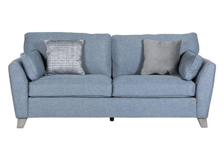 Vida Living 3 Seater Sofa Cantrell Blue 3 Seater Sofa