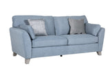 Vida Living 3 Seater Sofa Cantrell Blue 3 Seater Sofa