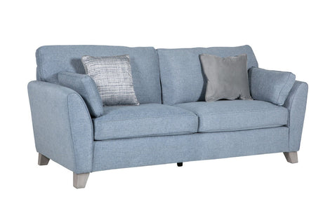 Vida Living 3 Seater Sofa Cantrell Blue 3 Seater Sofa