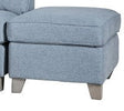 Vida Living Ottoman Stool Cantrell Blue Ottoman Stool