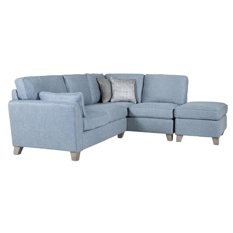 Vida Living Corner Sofa Cantrell Blue RHF Corner Sofa