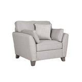 Vida Living Armchair Cantrell Light Grey Chair