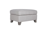 Vida Living Ottoman Cantrell Light Grey Ottoman