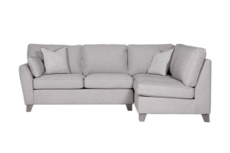 Vida Living Corner Sofa Cantrell Light Grey RHF Corner Sofa