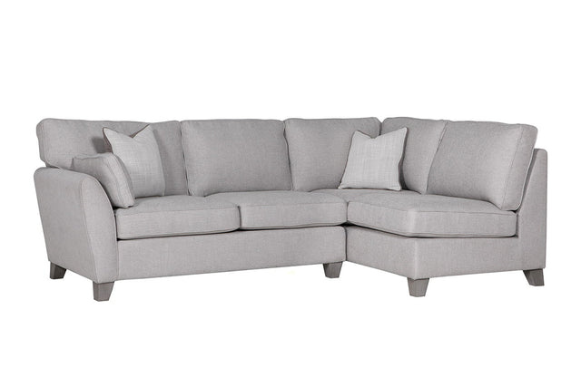 Vida Living Corner Sofa Cantrell Light Grey RHF Corner Sofa