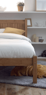 Limelight Capricorn Bed Frame Small Double (120cm) Capricorn Pine Finished Wooden Bed