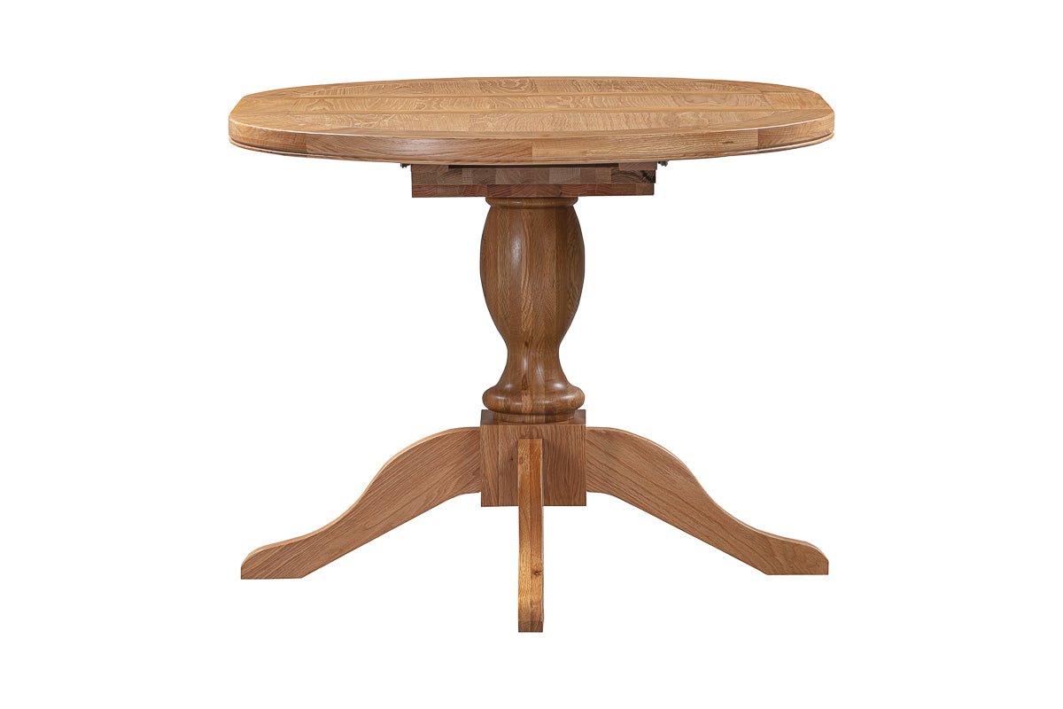Your Home Style Dining Table Chatterton Oak 100/135 Round Extending Dining Table