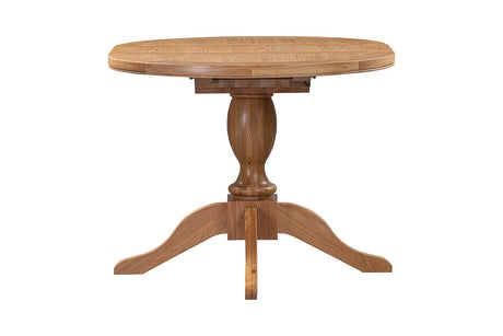 Your Home Style Dining Table Chatterton Oak 100/135 Round Extending Dining Table