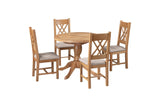 Your Home Style Dining Table Chatterton Oak 100/135 Round Extending Dining Table