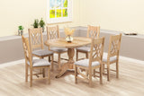 Your Home Style Dining Table Chatterton Oak 100/135 Round Extending Dining Table