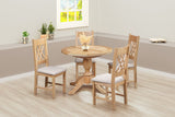 Your Home Style Dining Table Chatterton Oak 100/135 Round Extending Dining Table